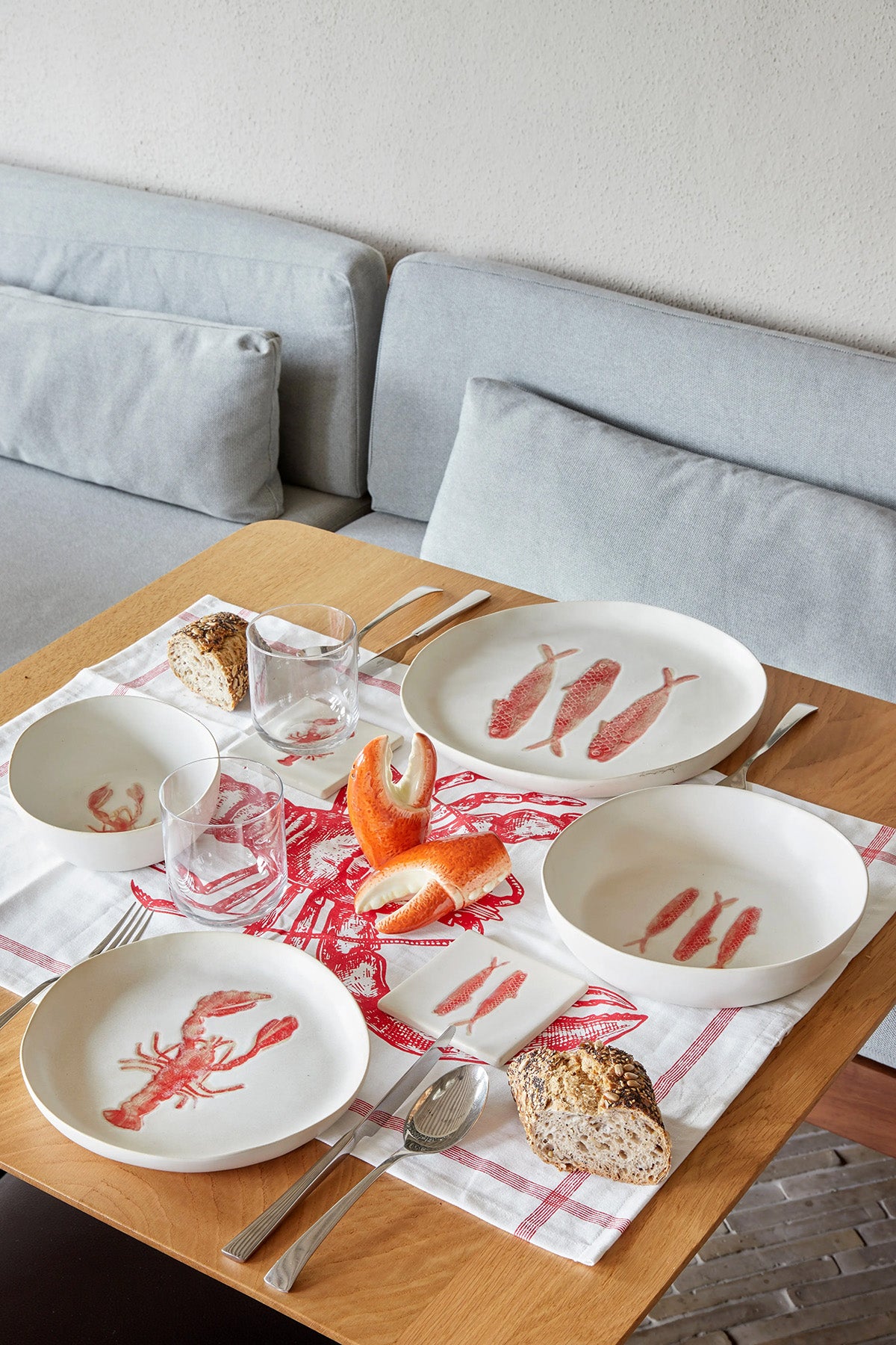 Keramikteller "Fisch" Ø29 cm