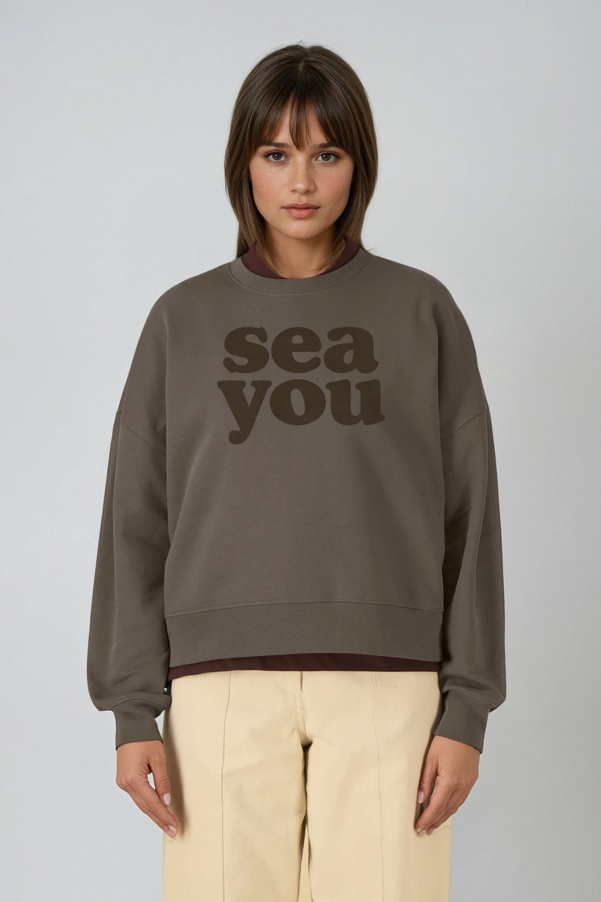 Sweat "Sea You" - Brown