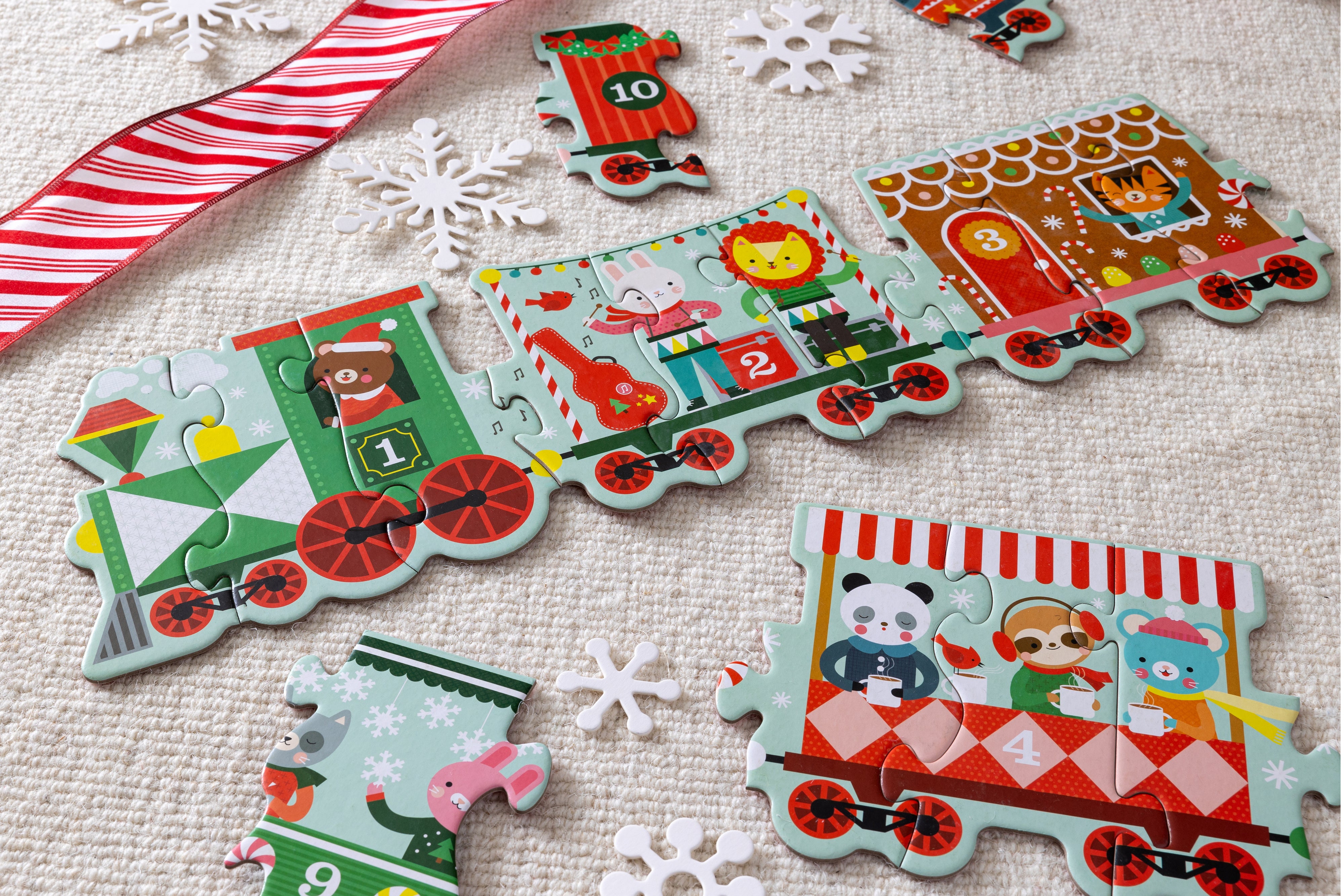 Bodenpuzzle "Weihnachtszug“