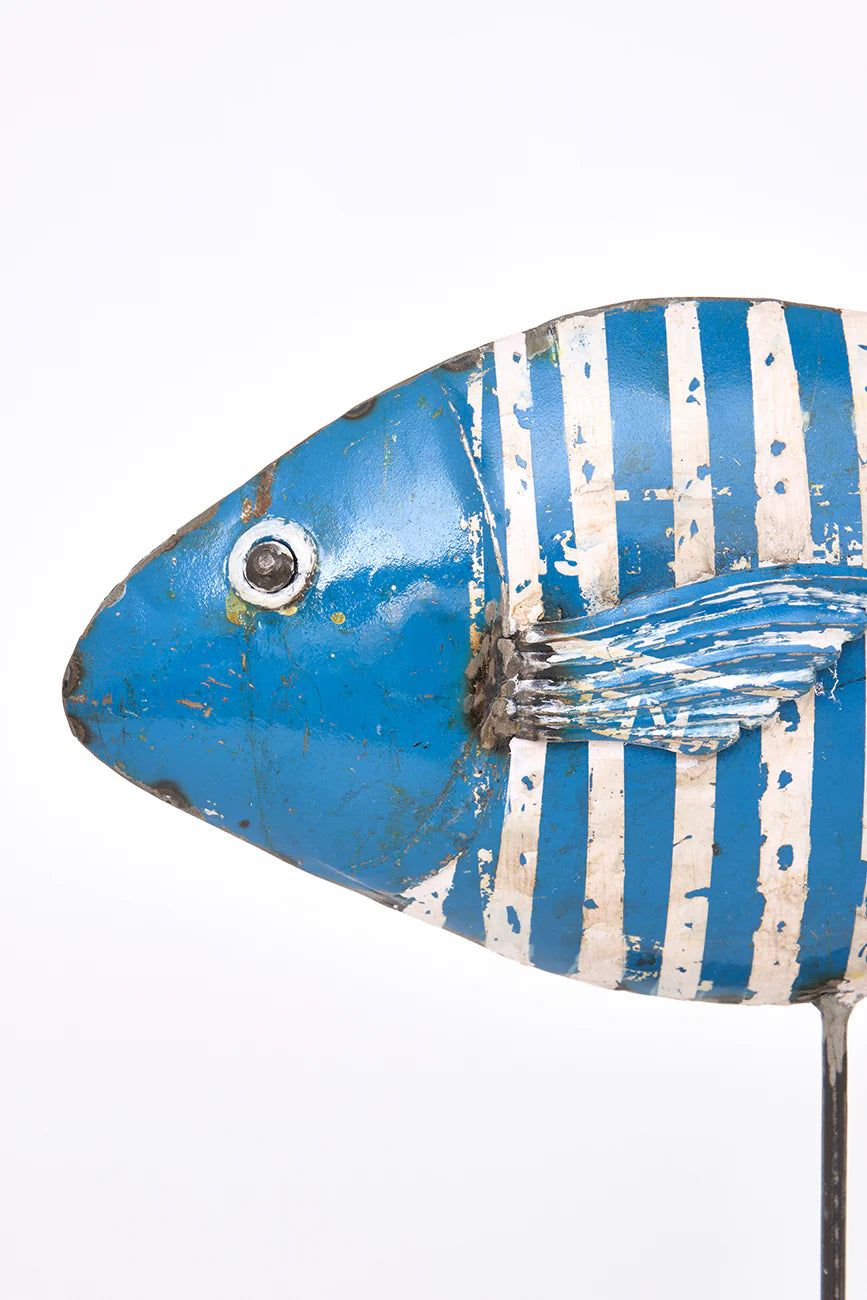 Fisk på fod - Recycled Metal