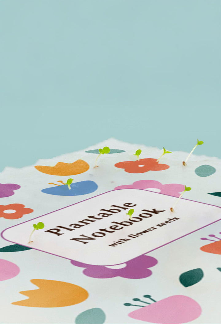 Pflanzbares Notizbuch „Blumen“