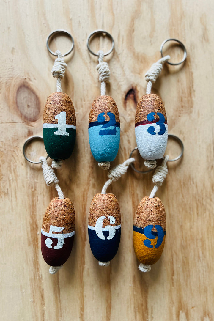 Schlüsselanhänger – Boje mit Zahl