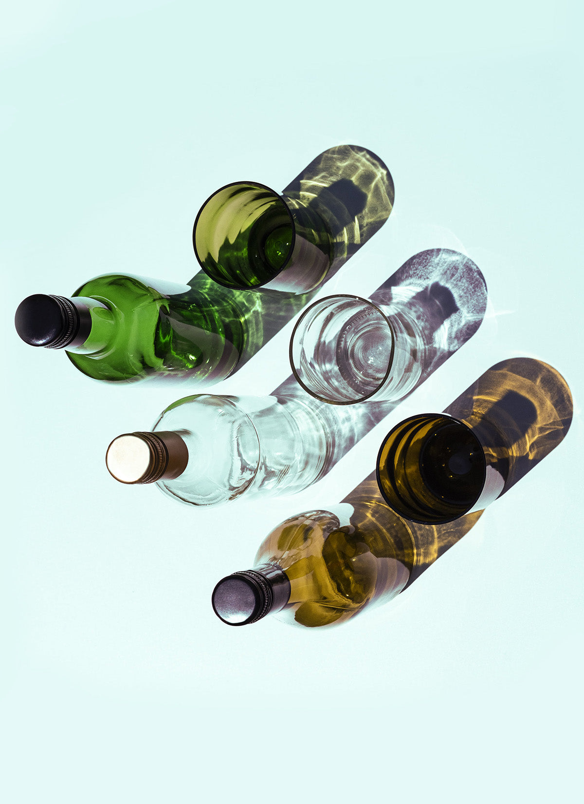 Trinkgläser aus Weinflaschen - Short