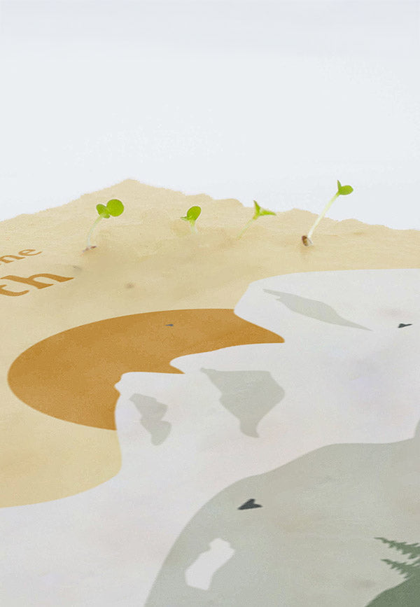 Pflanzbare  Postkarte "Danke"