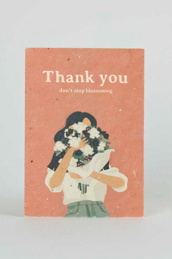 Pflanzbare  Postkarte "Danke"