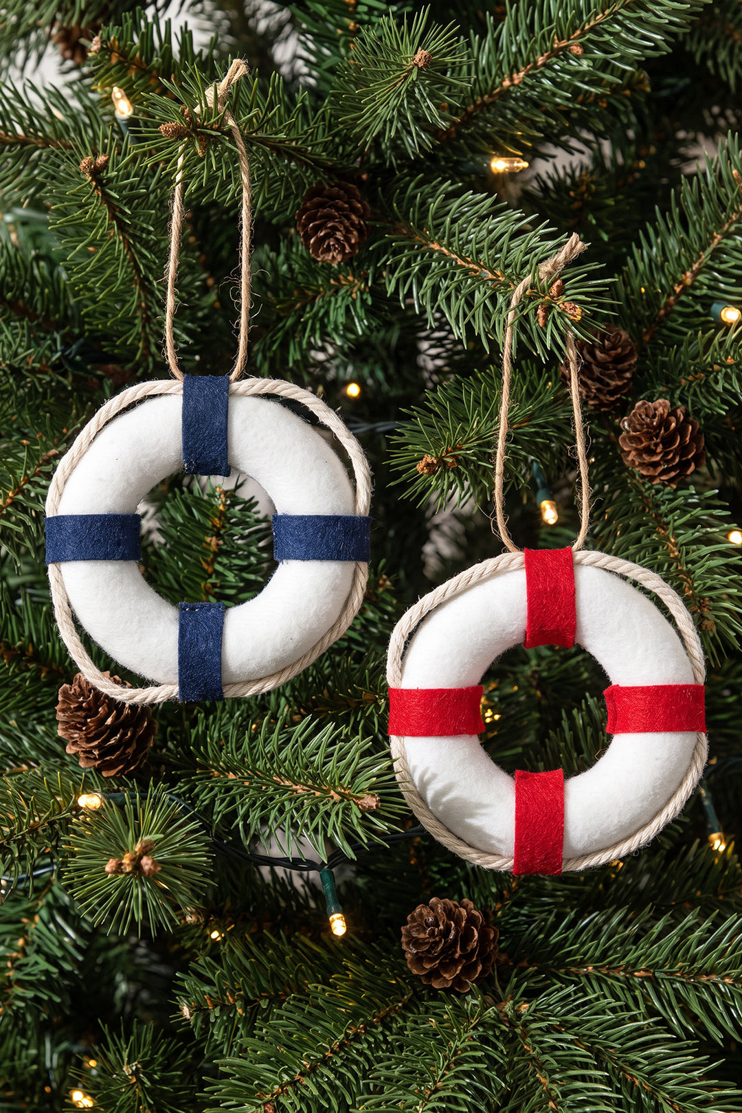 Weihnachtsdeko "Rettungsring" (2 Stück)