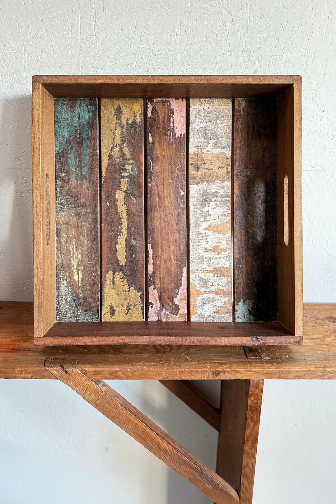 Serviertablett - Recyceltes Holz