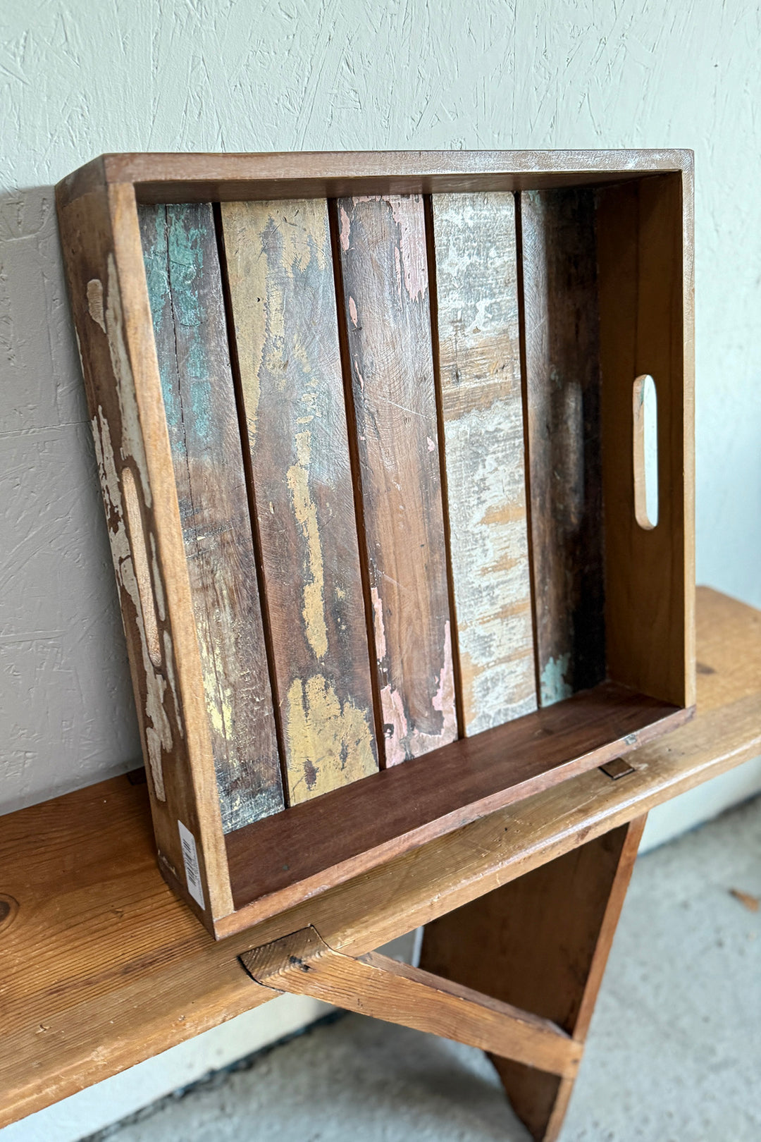 Serviertablett - Recyceltes Holz