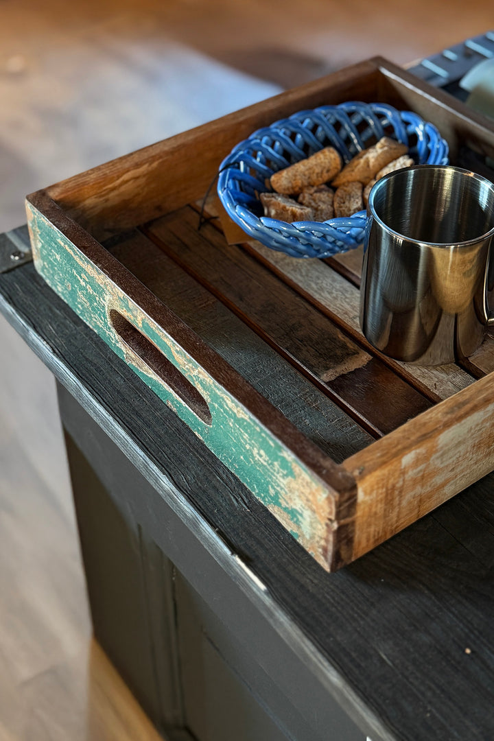 Serviertablett - Recyceltes Holz