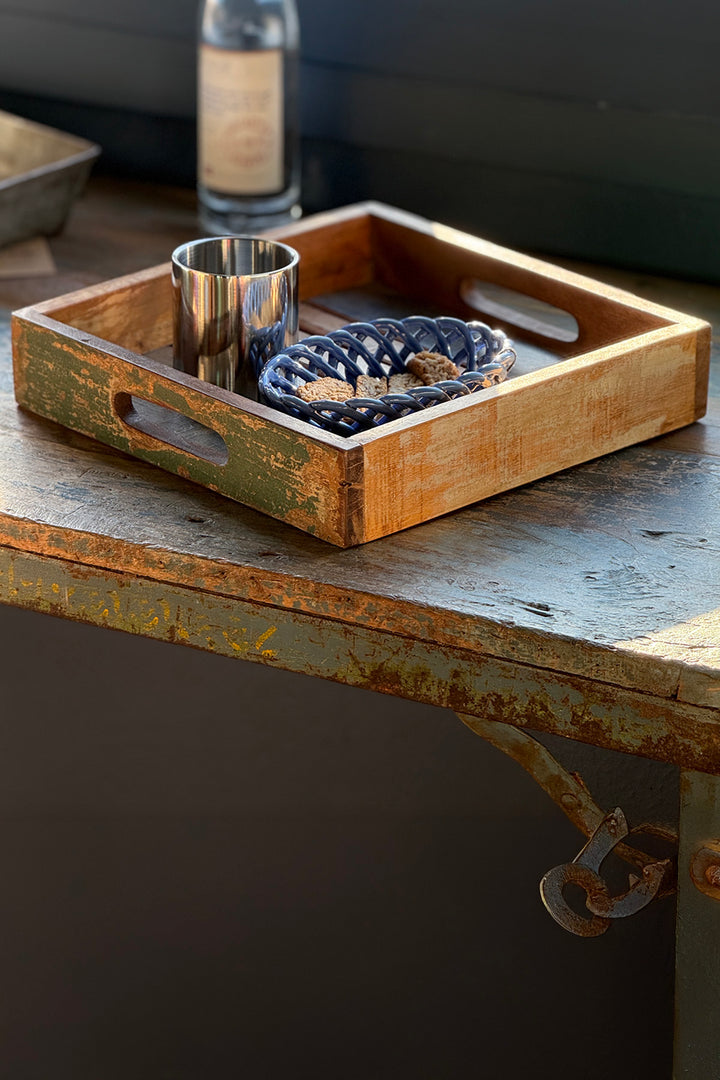 Serviertablett - Recyceltes Holz