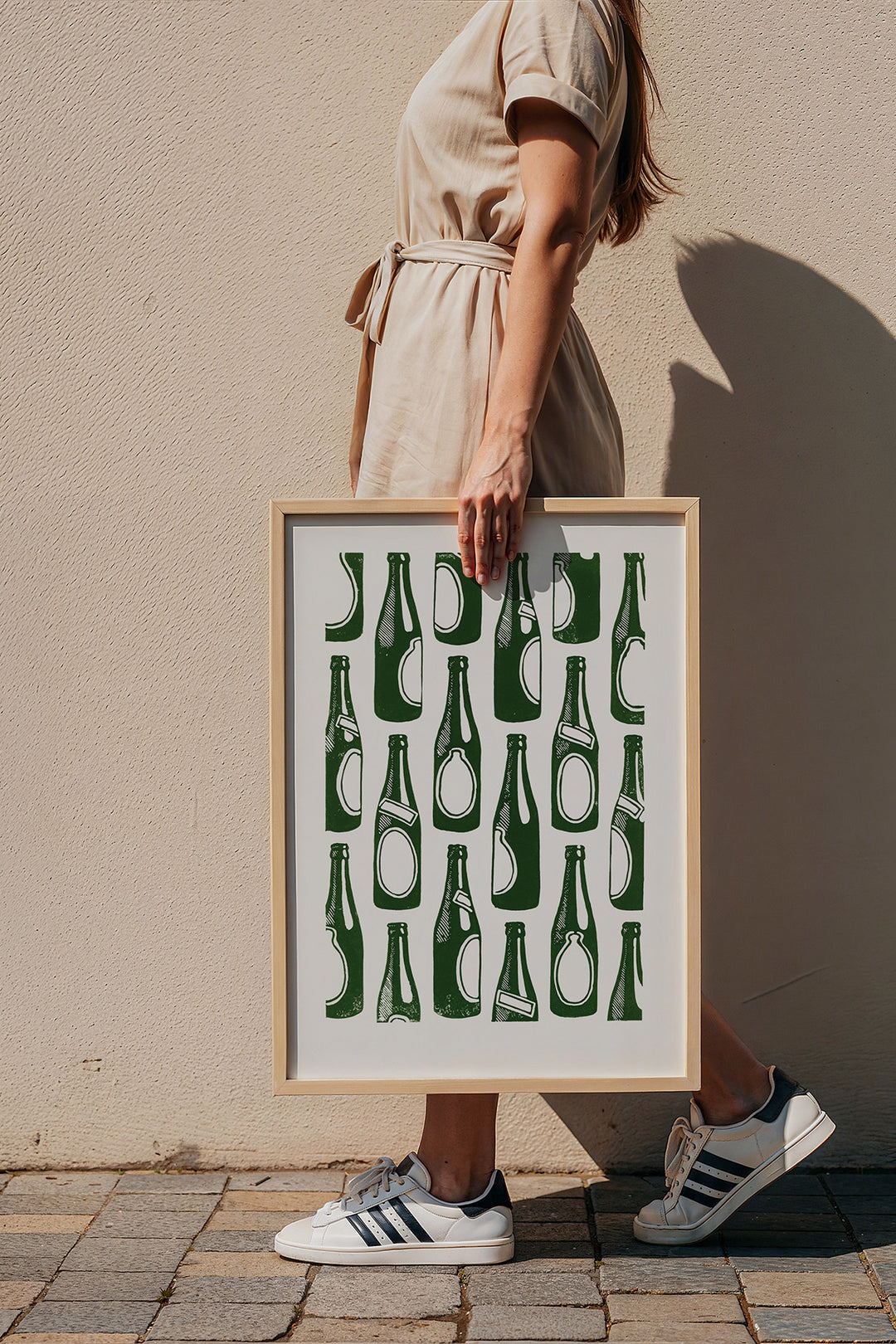 Bier - Linoleumdruck