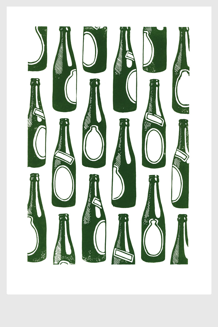 Bier - Linoleumdruck