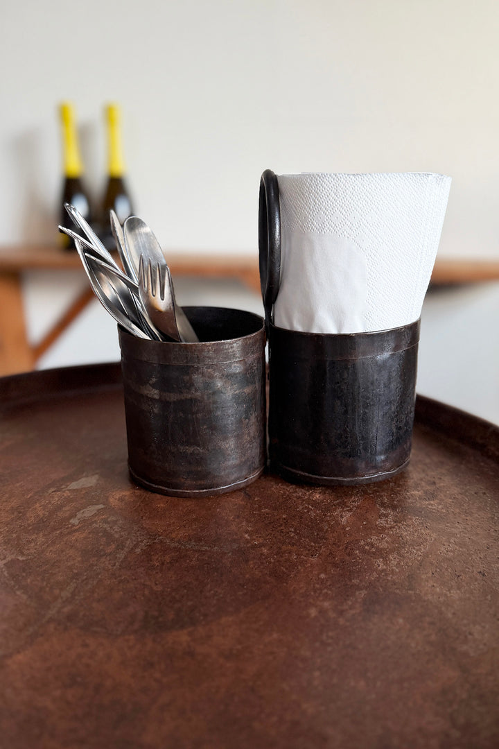 Besteckbehälter - Recyceltes Metall