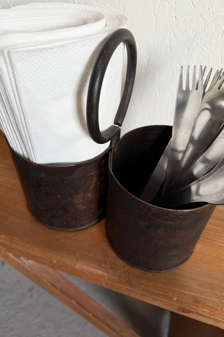 Besteckbehälter - Recyceltes Metall