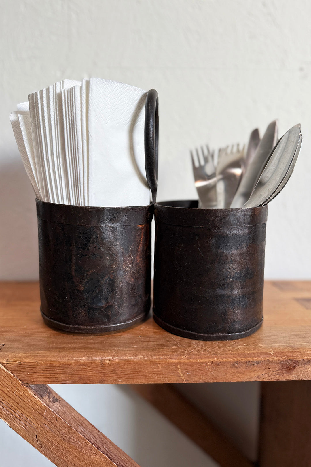 Besteckbehälter - Recyceltes Metall