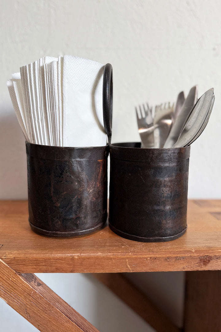 Besteckbehälter - Recyceltes Metall