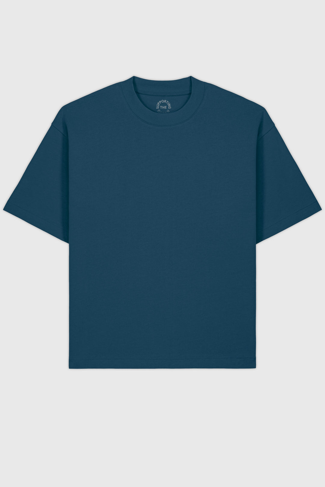 Heavy Weight Boxy Tee "Home" - Blue