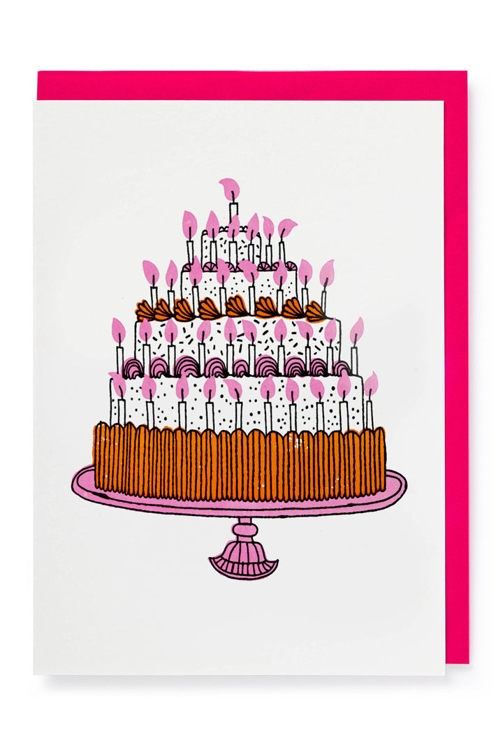 Letterpress Card "The Birthday Cake"