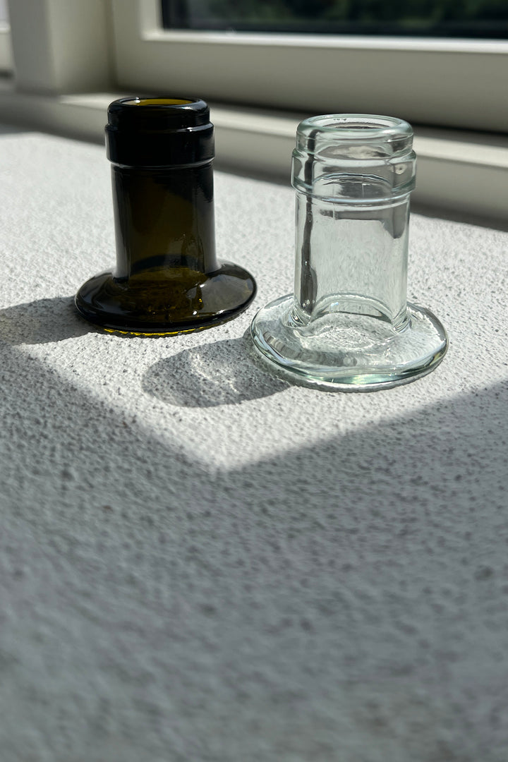 Kerzenständer aus Weinflaschen - Upcycling