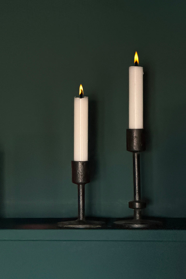 Lysestager - Støbejern (2 stk)