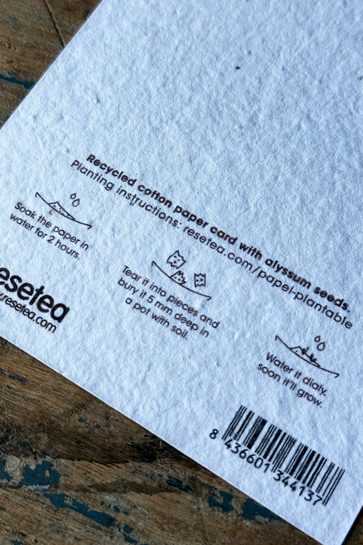 Pflanzbare Postkarte "I love you"