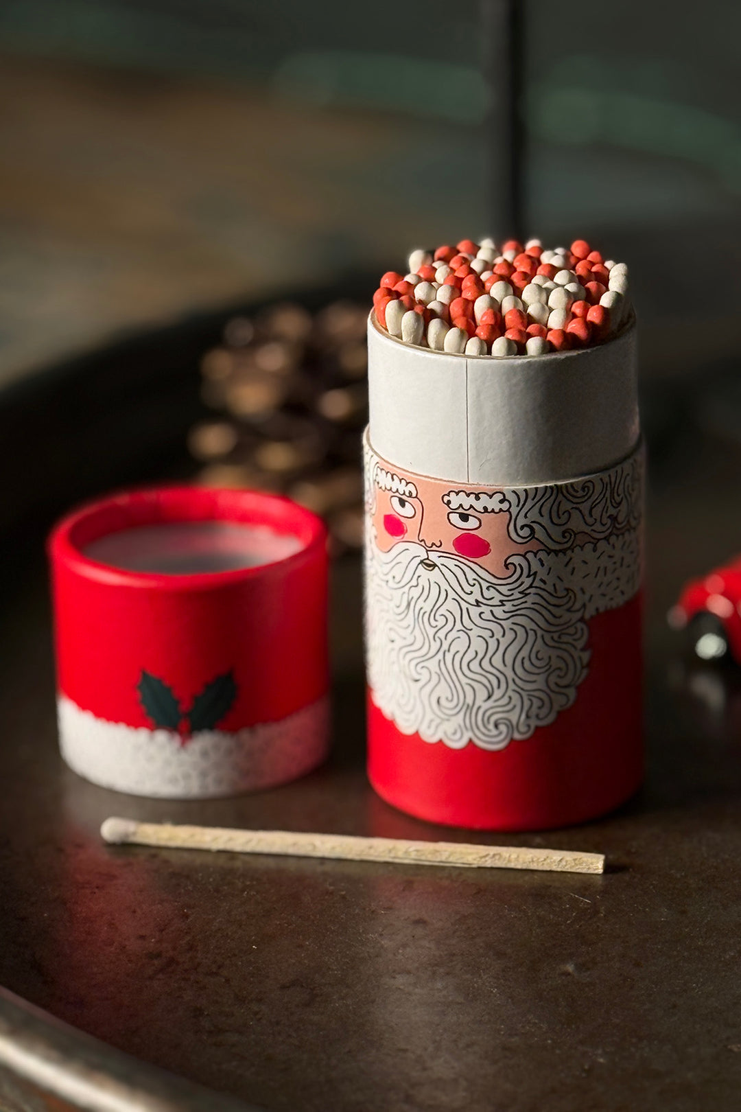Matchbox "Christmas Cylinder Matches"