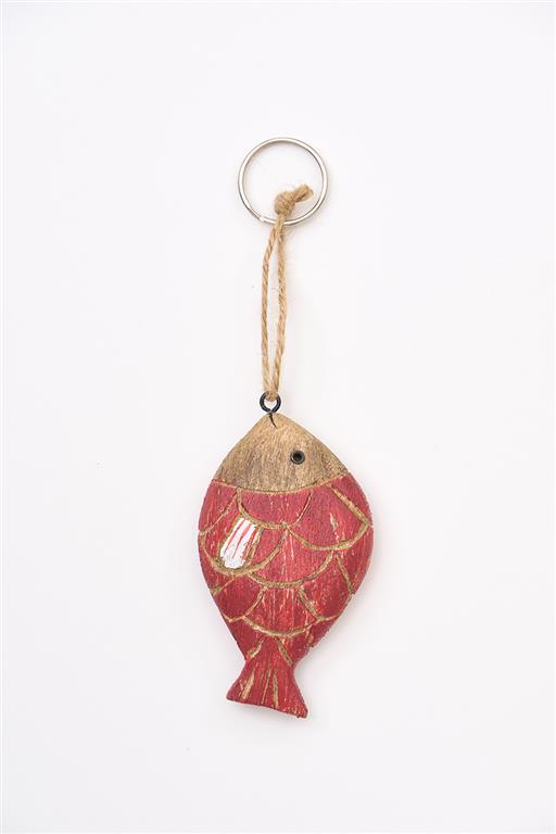 Schlüsselanhänger "Fisch" - Holz