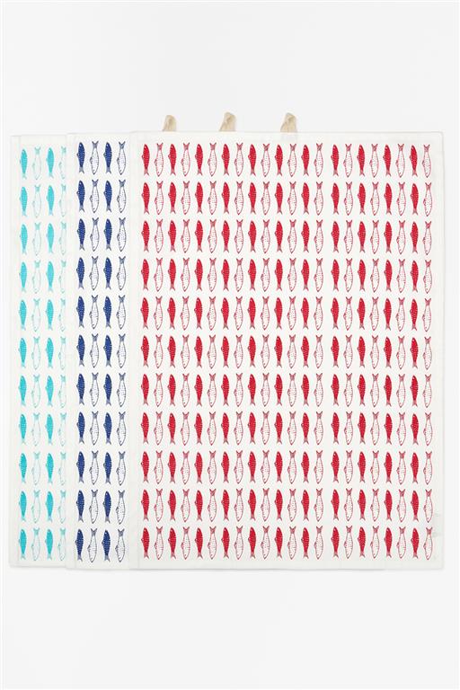 Geschirrtücher "Fisch" (3er-Pack)