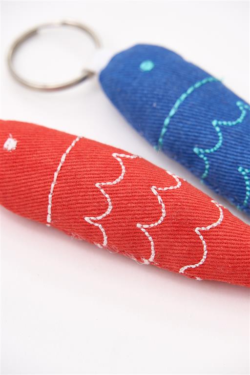 Schlüsselanhänger aus Stoff (verschiedene Varianten)