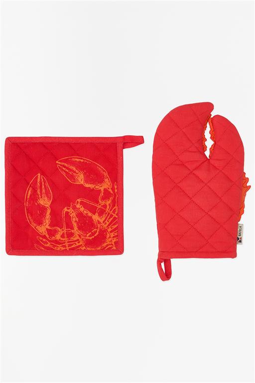 Ofenhandschuh & Topflappen „Hummer“