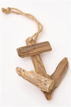 Treibholz "Anker“ und "Segelboot“