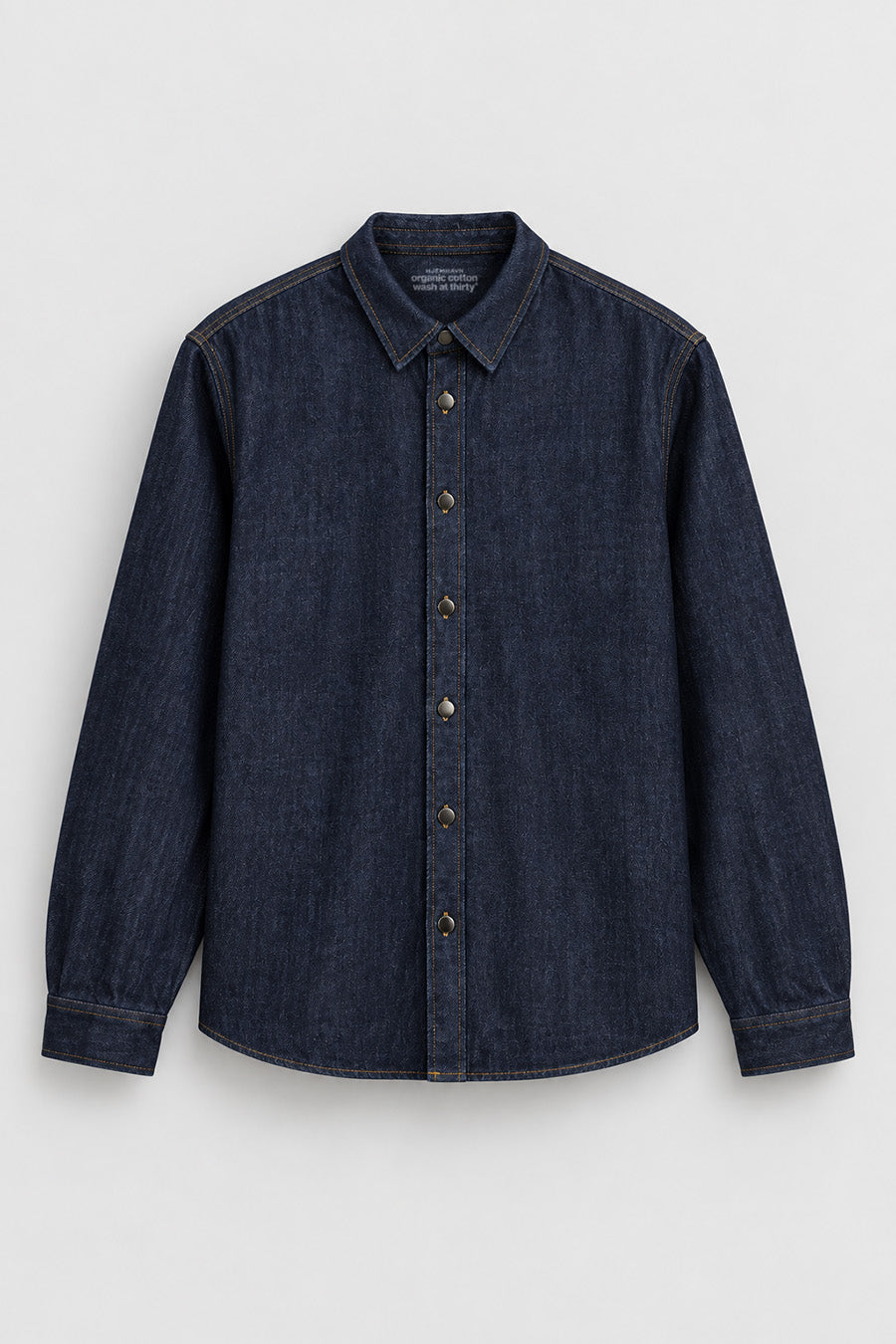 Rinsed Wash Denim Overshirt