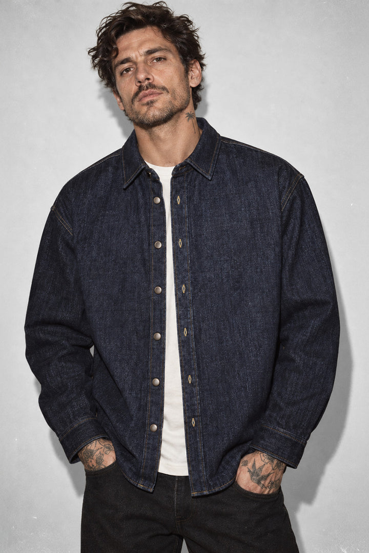 Rinsed Wash Denim Overshirt