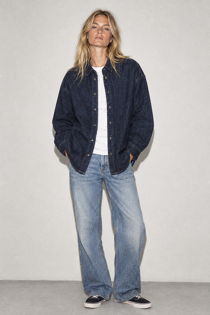 Rinsed Wash Denim Overshirt