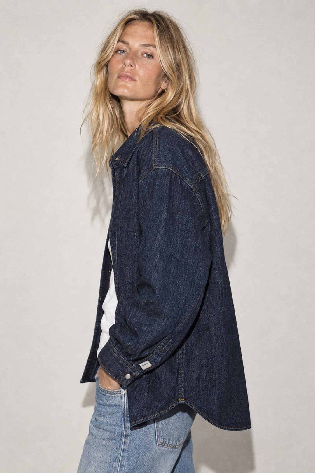 Rinsed Wash Denim Overshirt