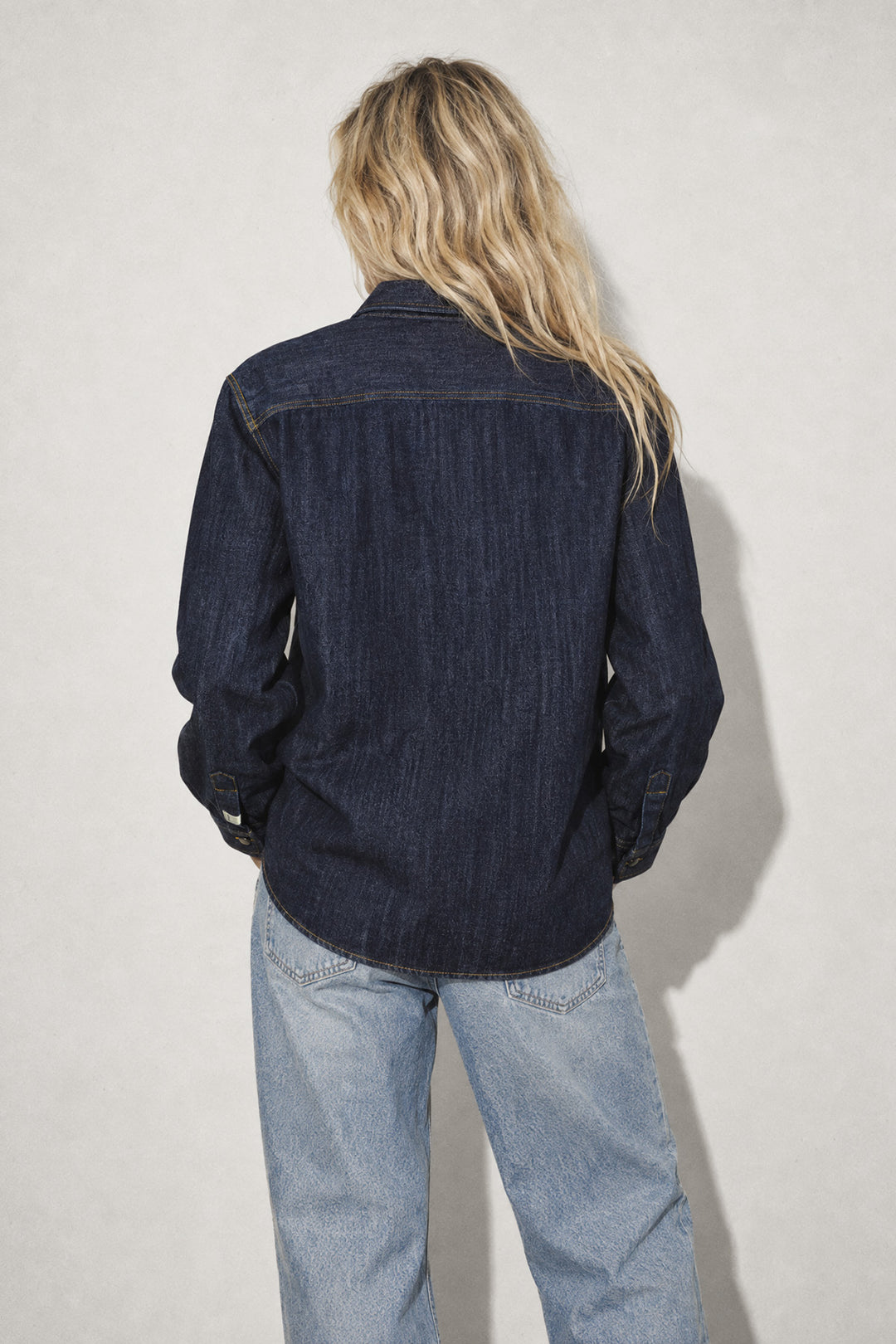 Rinsed Wash Denim Overshirt