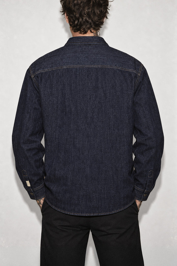 Rinsed Wash Denim Overshirt