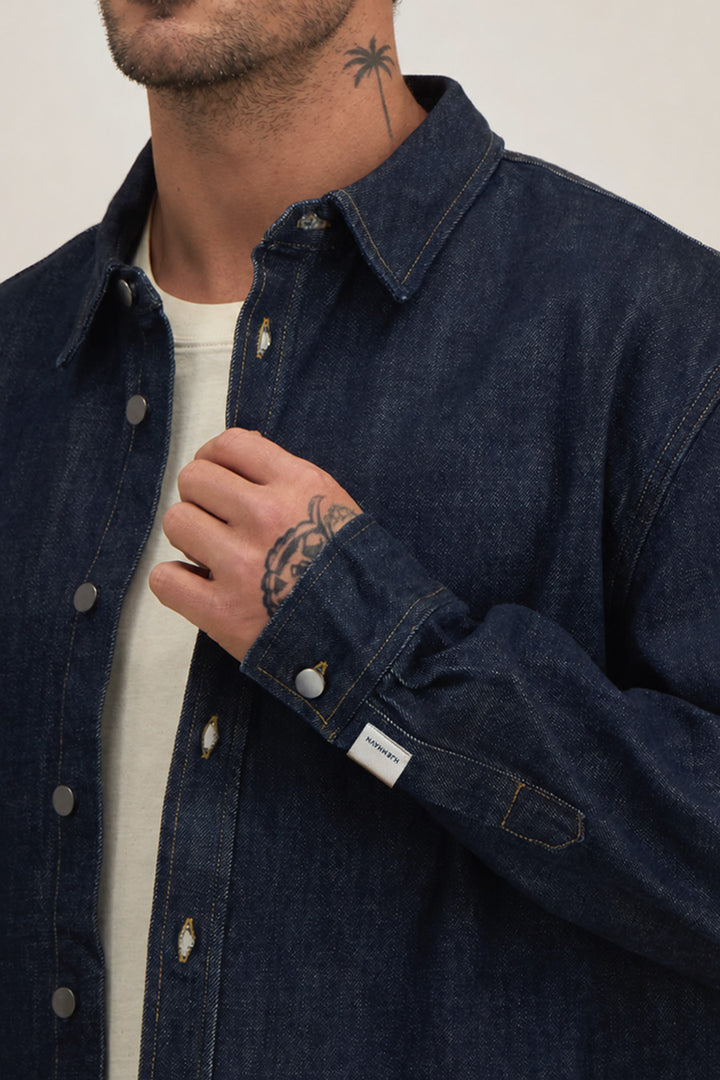 Rinsed Wash Denim Overshirt