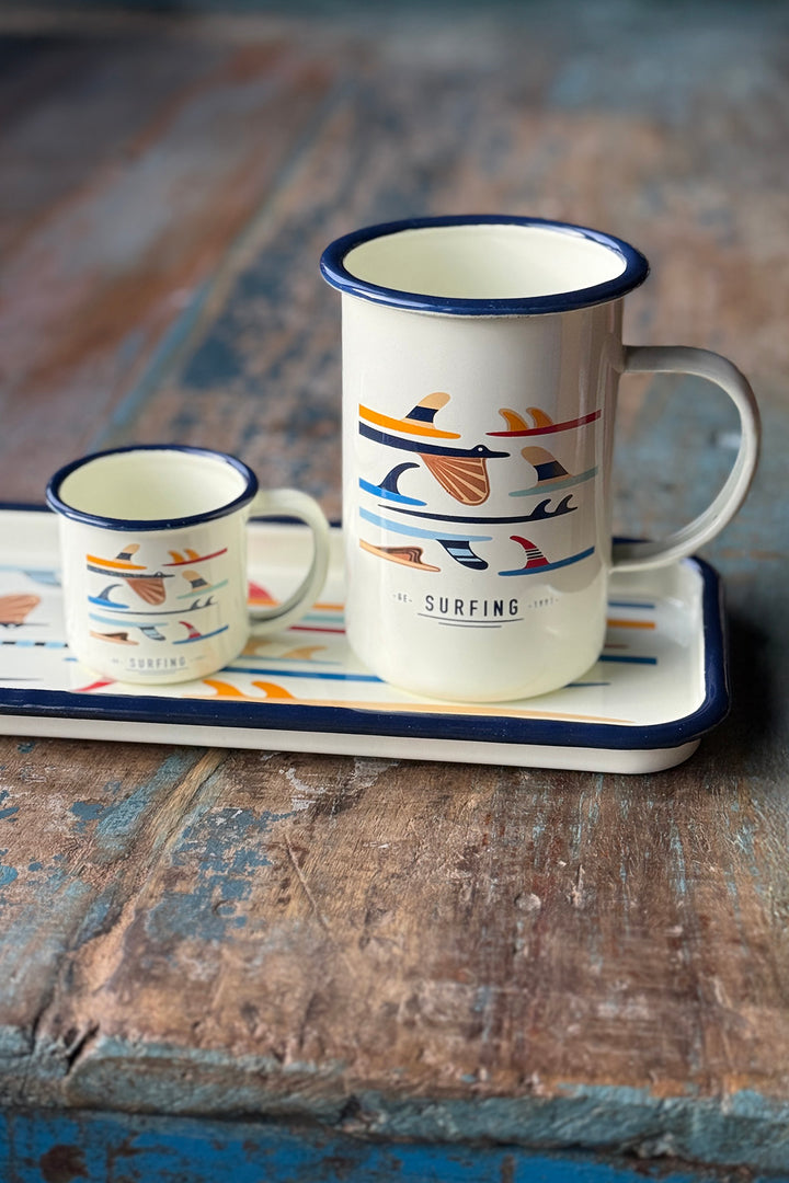 Emailliertes Metalltablett