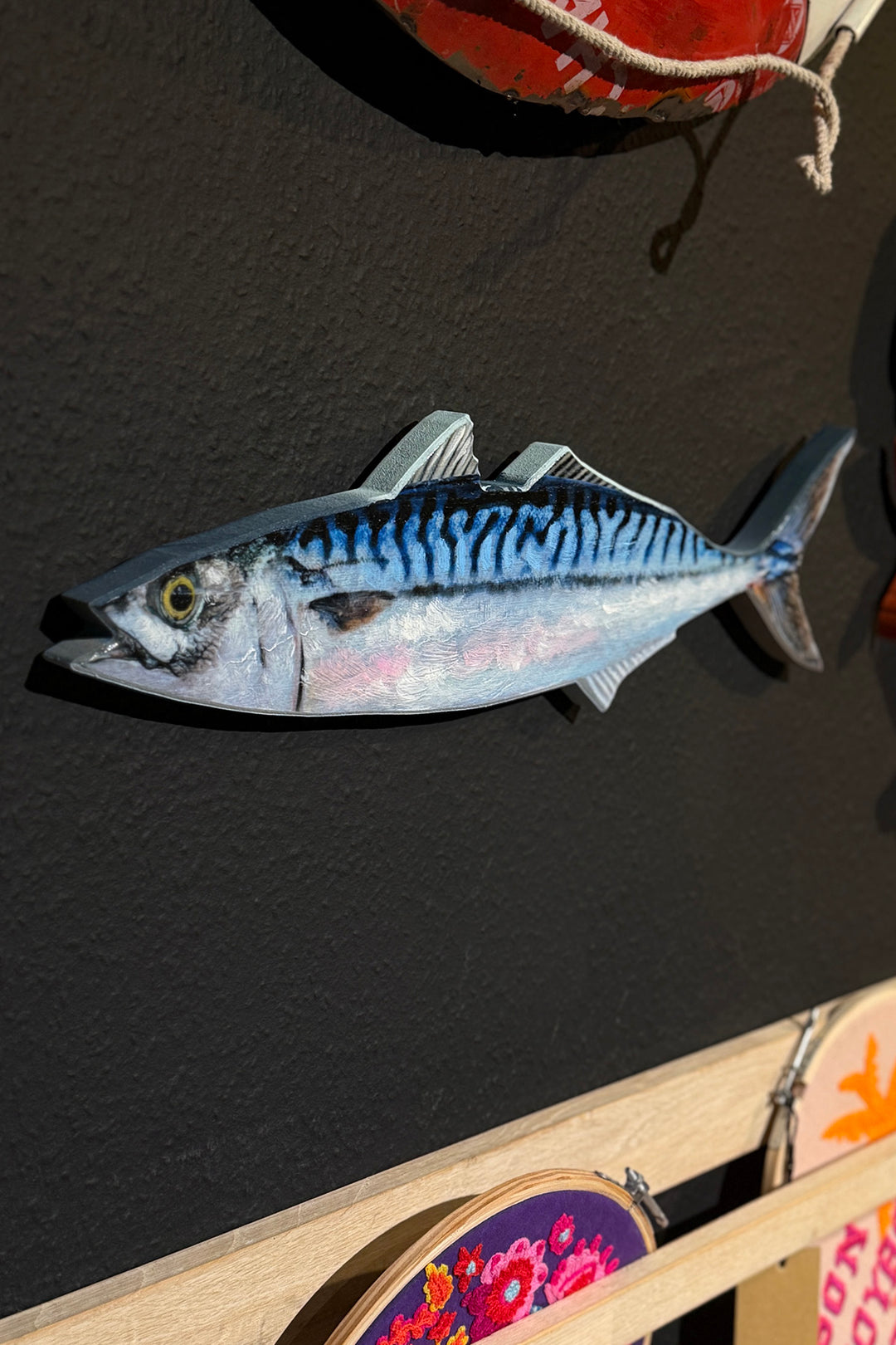 Handbemalter Holzfisch