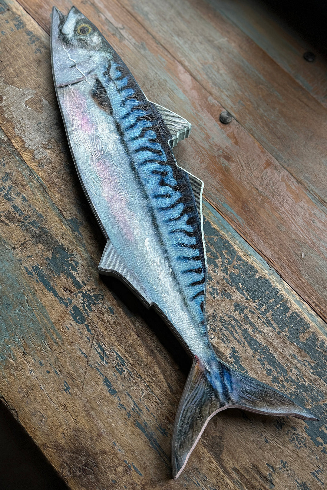 Handbemalter Holzfisch