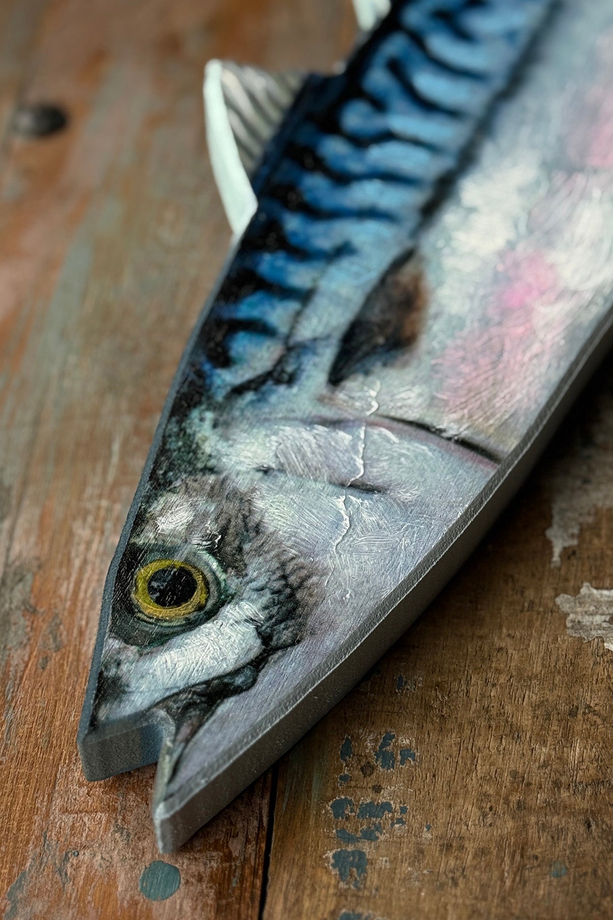 Handbemalter Holzfisch