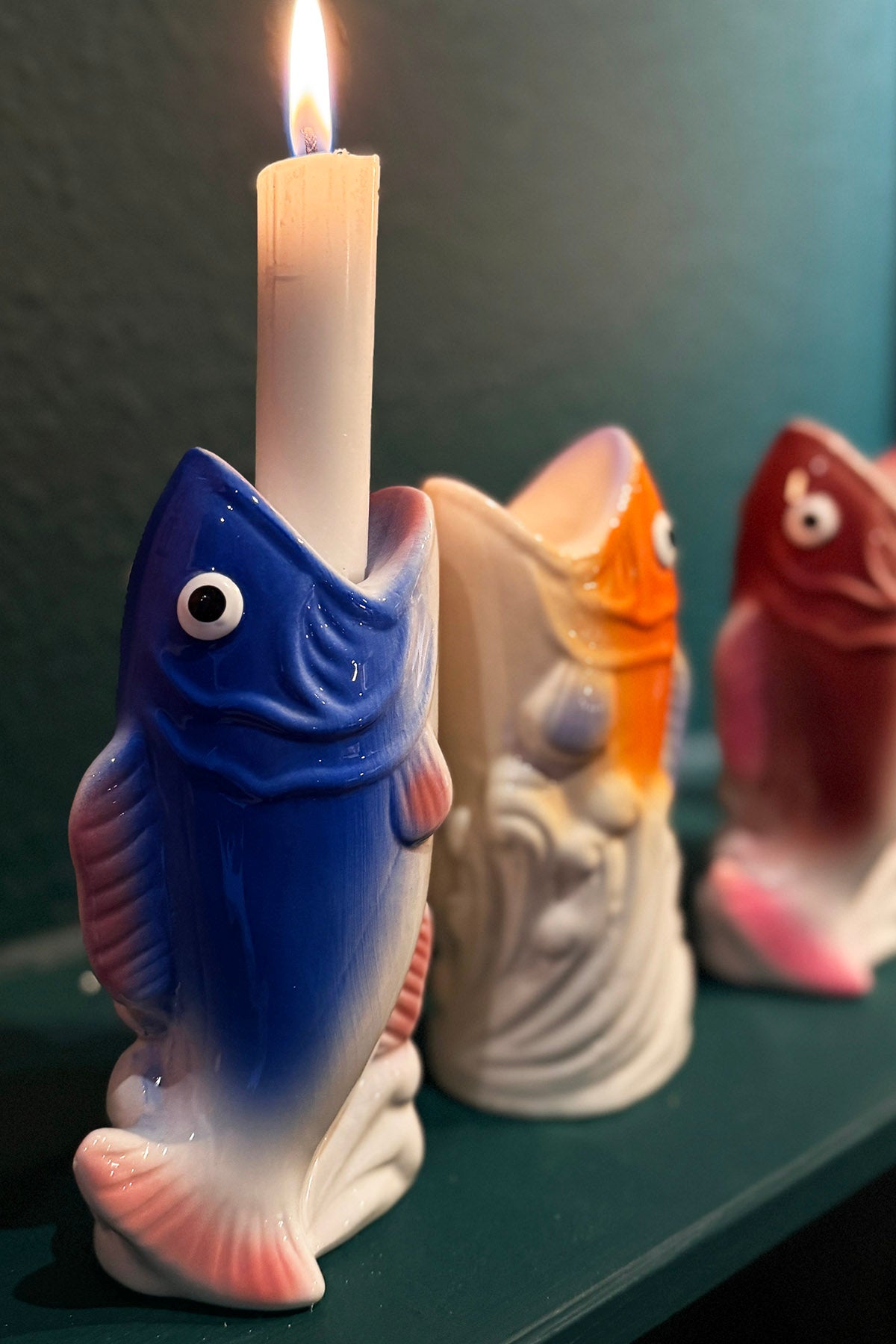 Retro lysestage "Fisk"