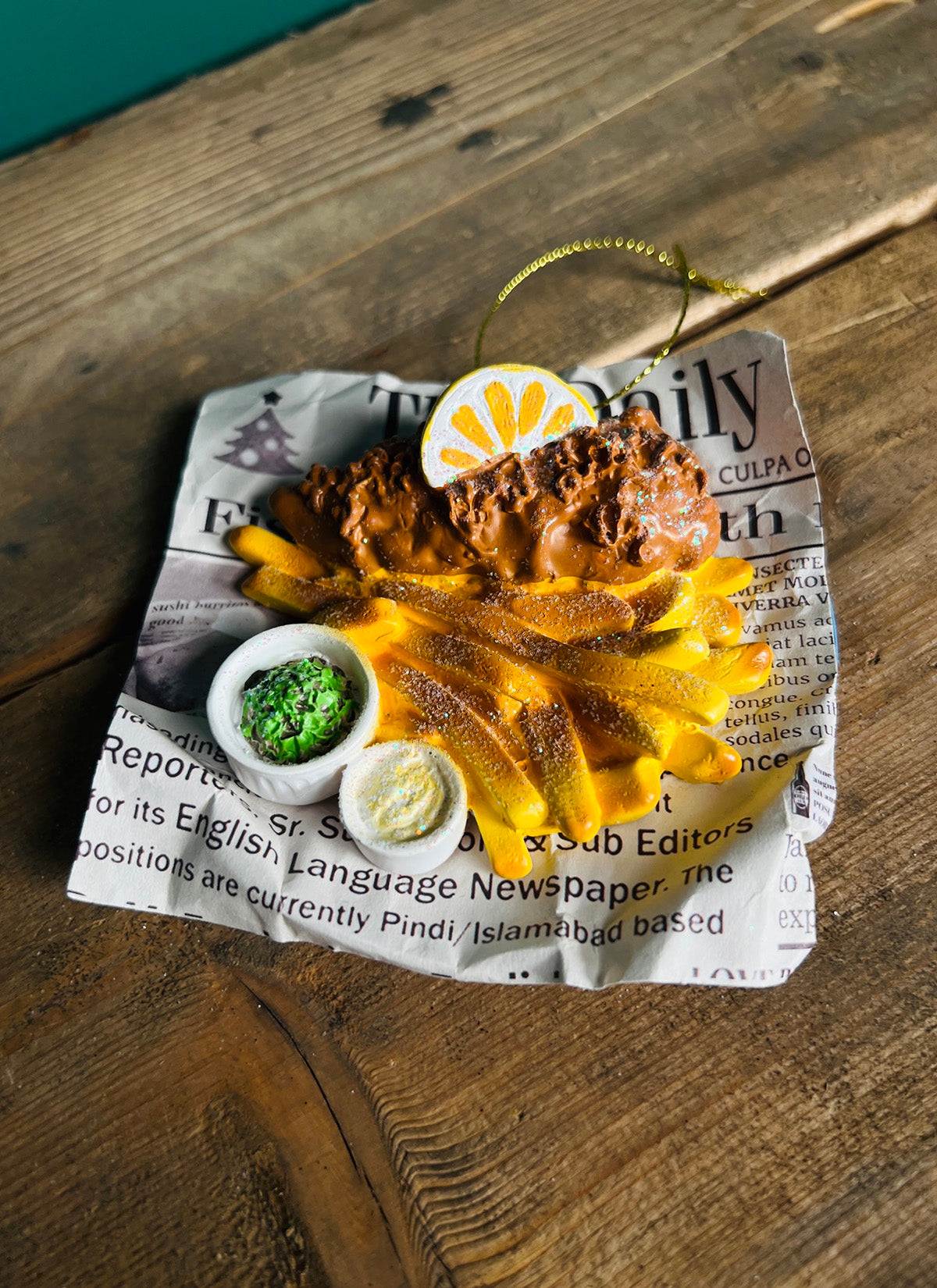 Weihnachtsanhänger - Fish & Chips