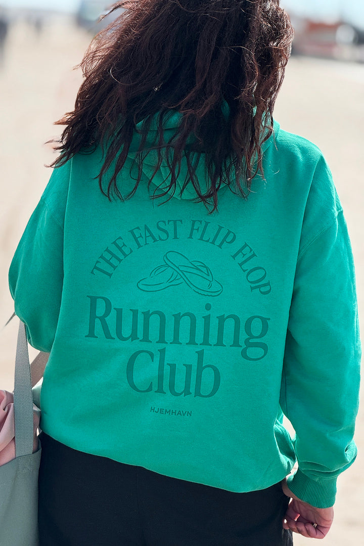 Boxy Hoodie "Running Club"