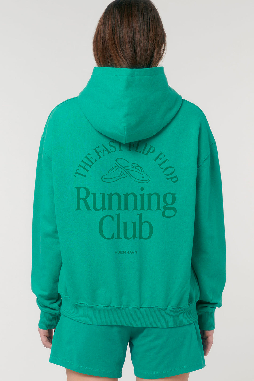Boxy Hoodie "Running Club"