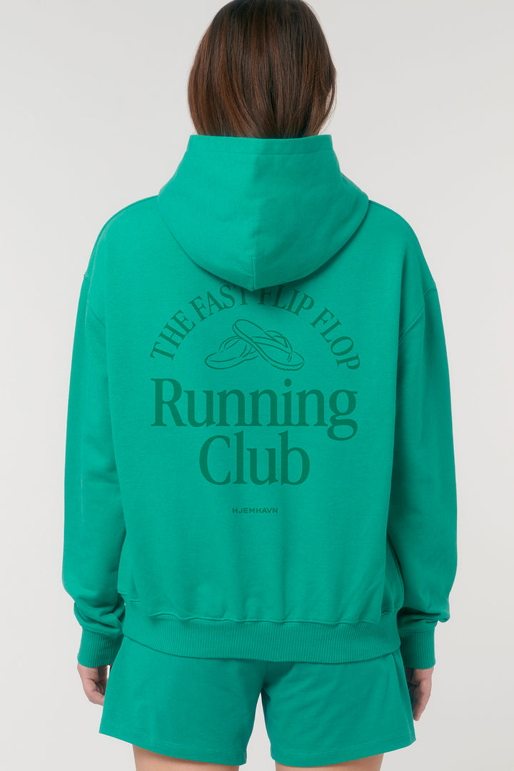 Boxy Hoodie "Running Club"