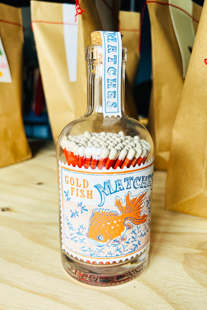 Matchbottle "Goldfish"