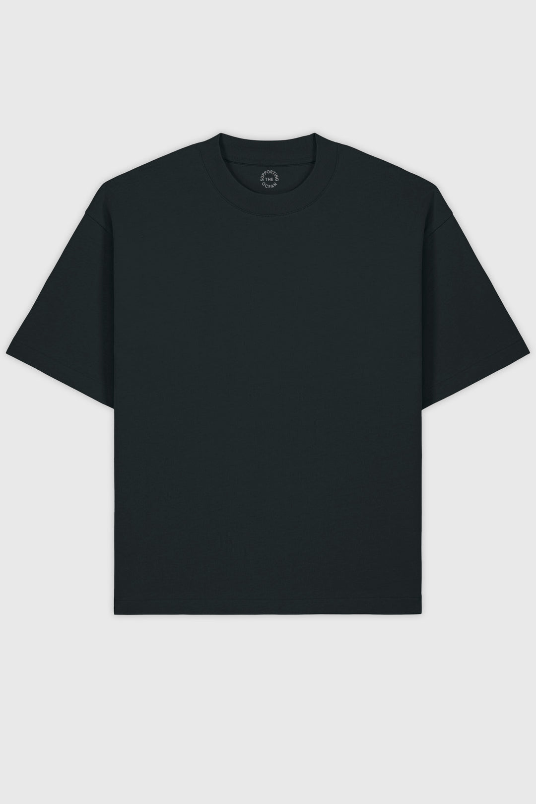 Heavy Weight Boxy Tee "Home" - Black