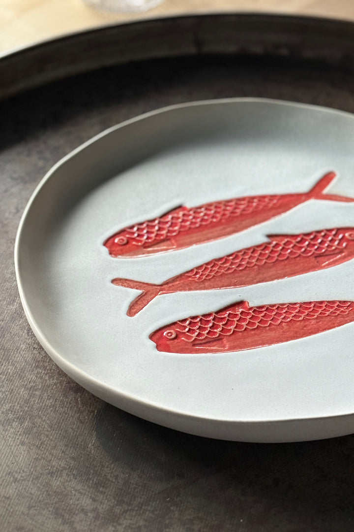 Keramikteller "Fisch" Ø29 cm
